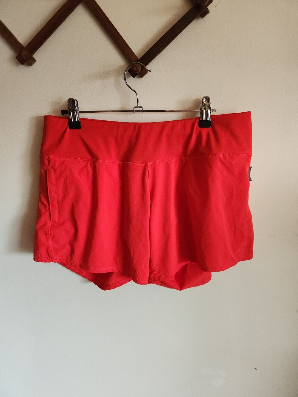 Nwt Oiselle Coral Red Women's Athletic Running Shorts Lined Small 6